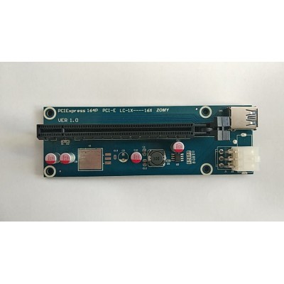 RISER PCI-E 1X TO 16X 60CM USB 3.0 (6PIN)